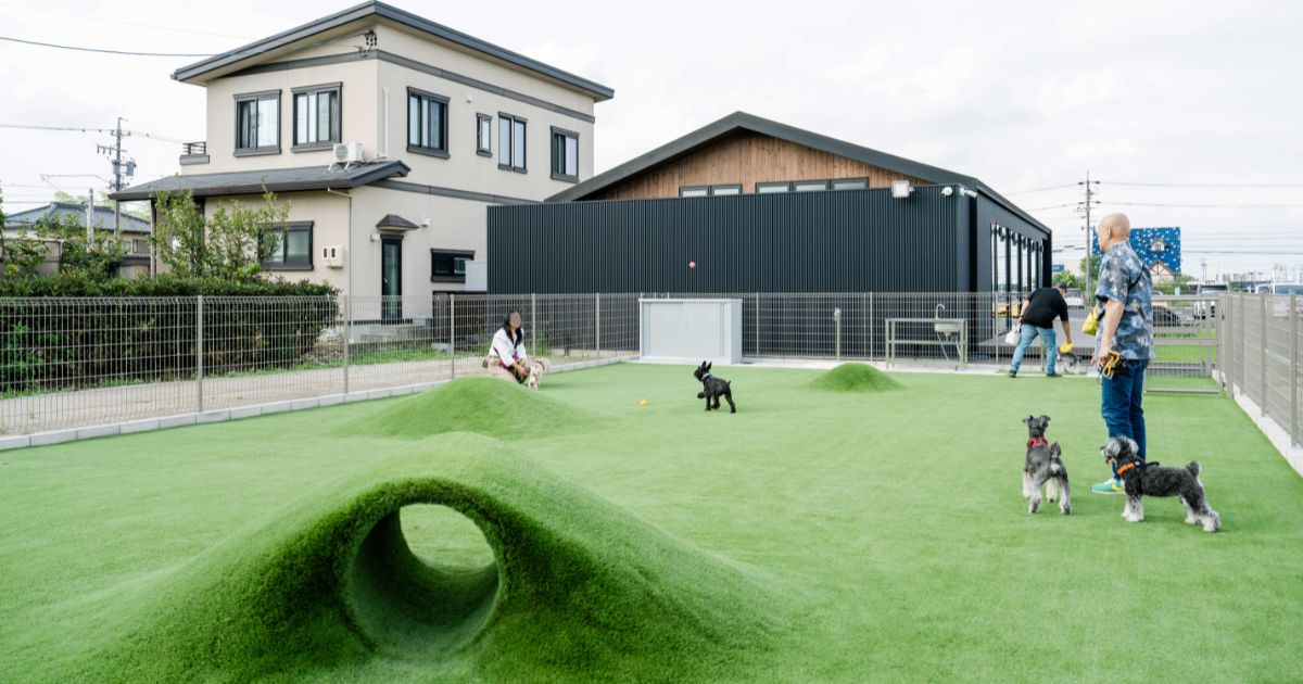 はもれびカフェドッグラン利用風景